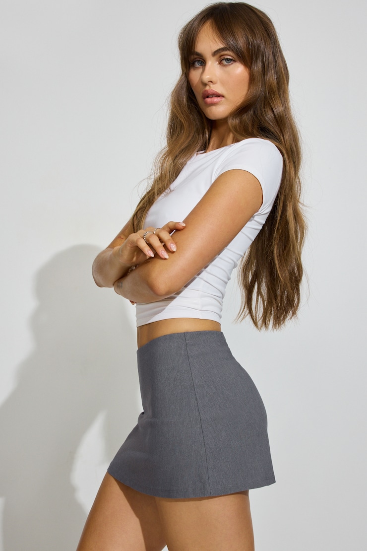 Paris Micro Skort Gray - Image 2