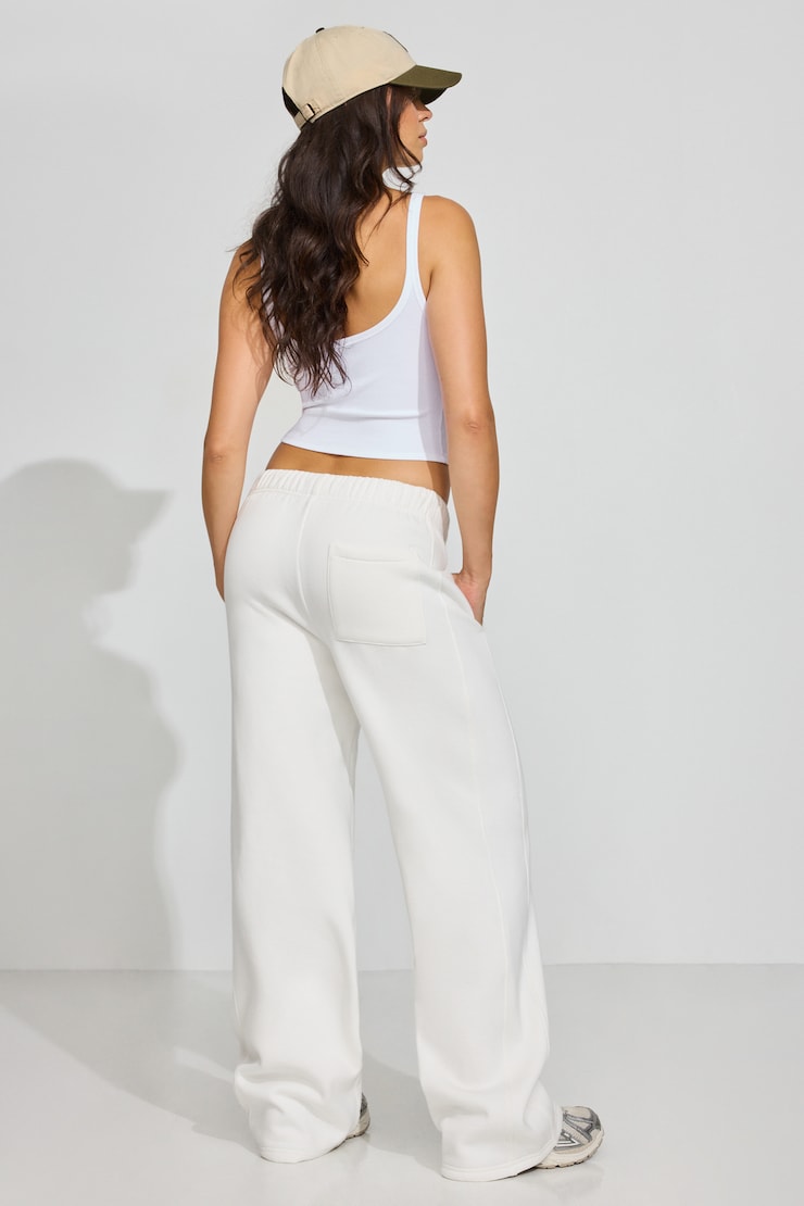 UltraFleece Straight Leg Sweatpants White - Image 3