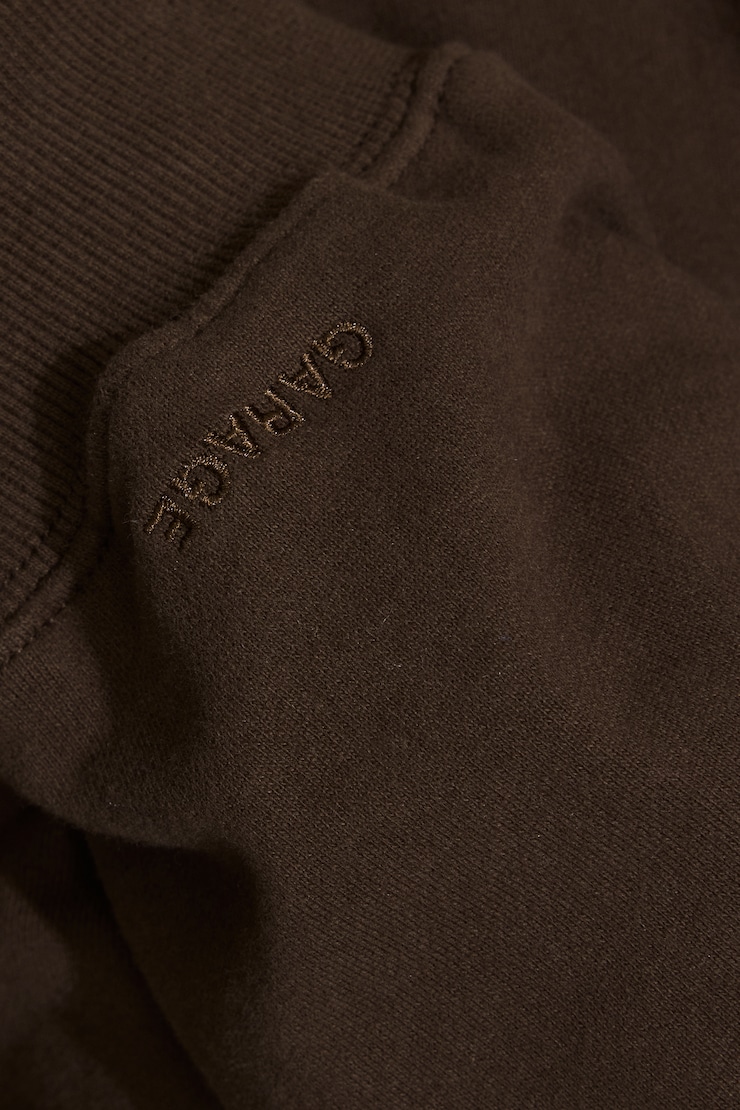 SoftTerry Off Shoulder Sweatshirt Brown - Image 4