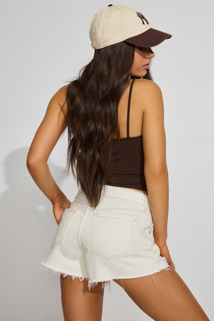 Denim Festival Shorts White - Image 3