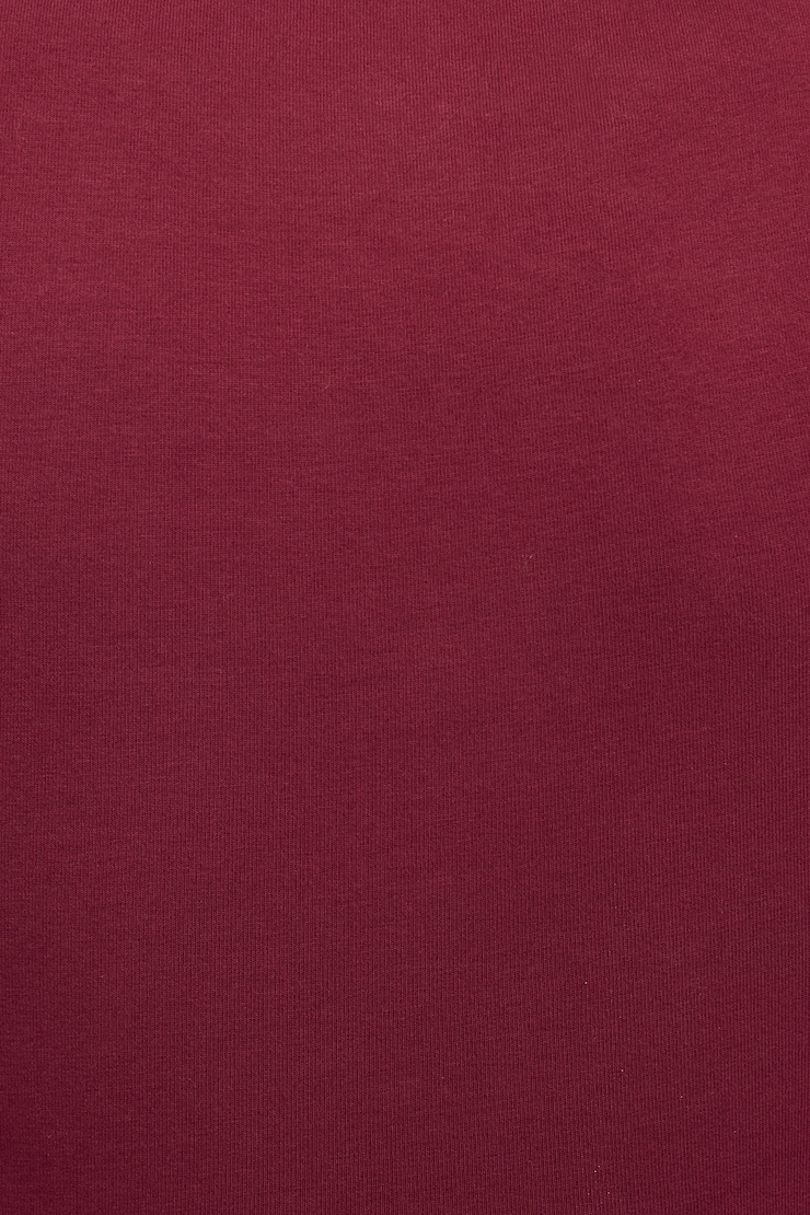SuperSoft Crewneck Cropped T-Shirt Burgundy - Image 4
