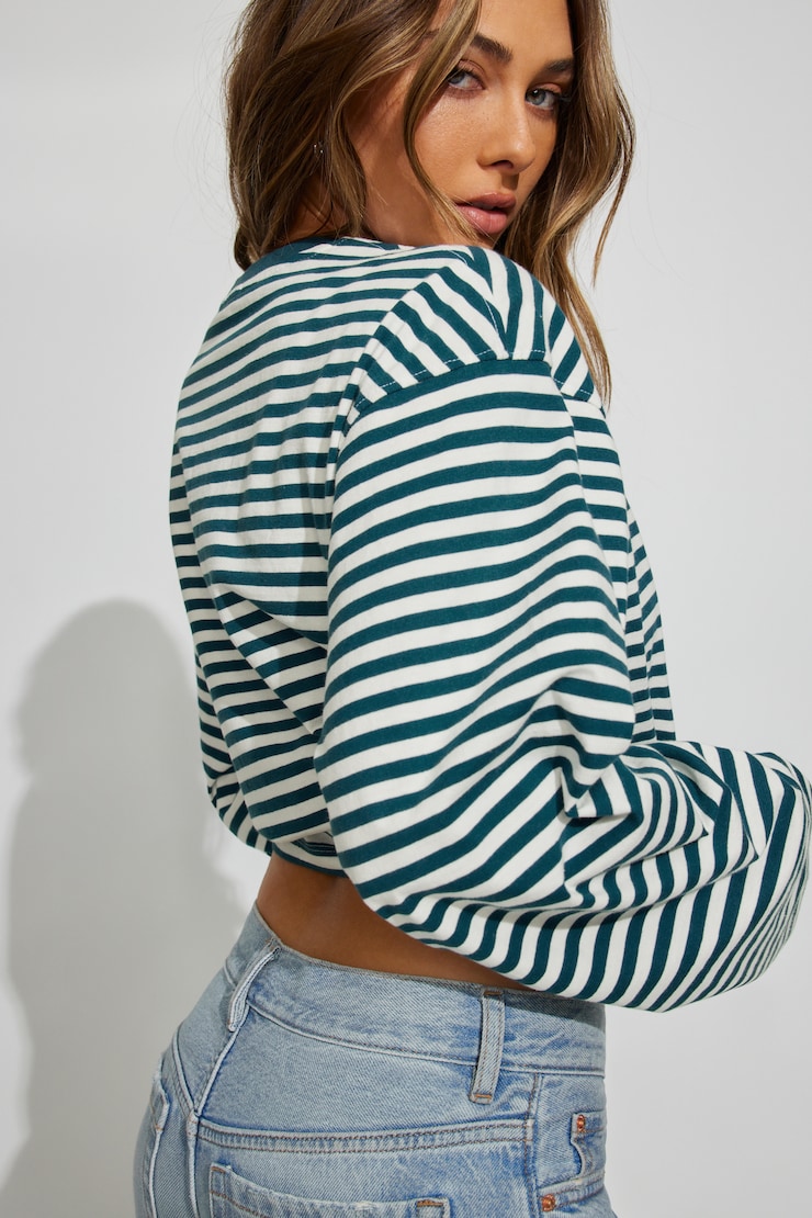 Fluid Long Sleeve Crewneck Green - Image 4